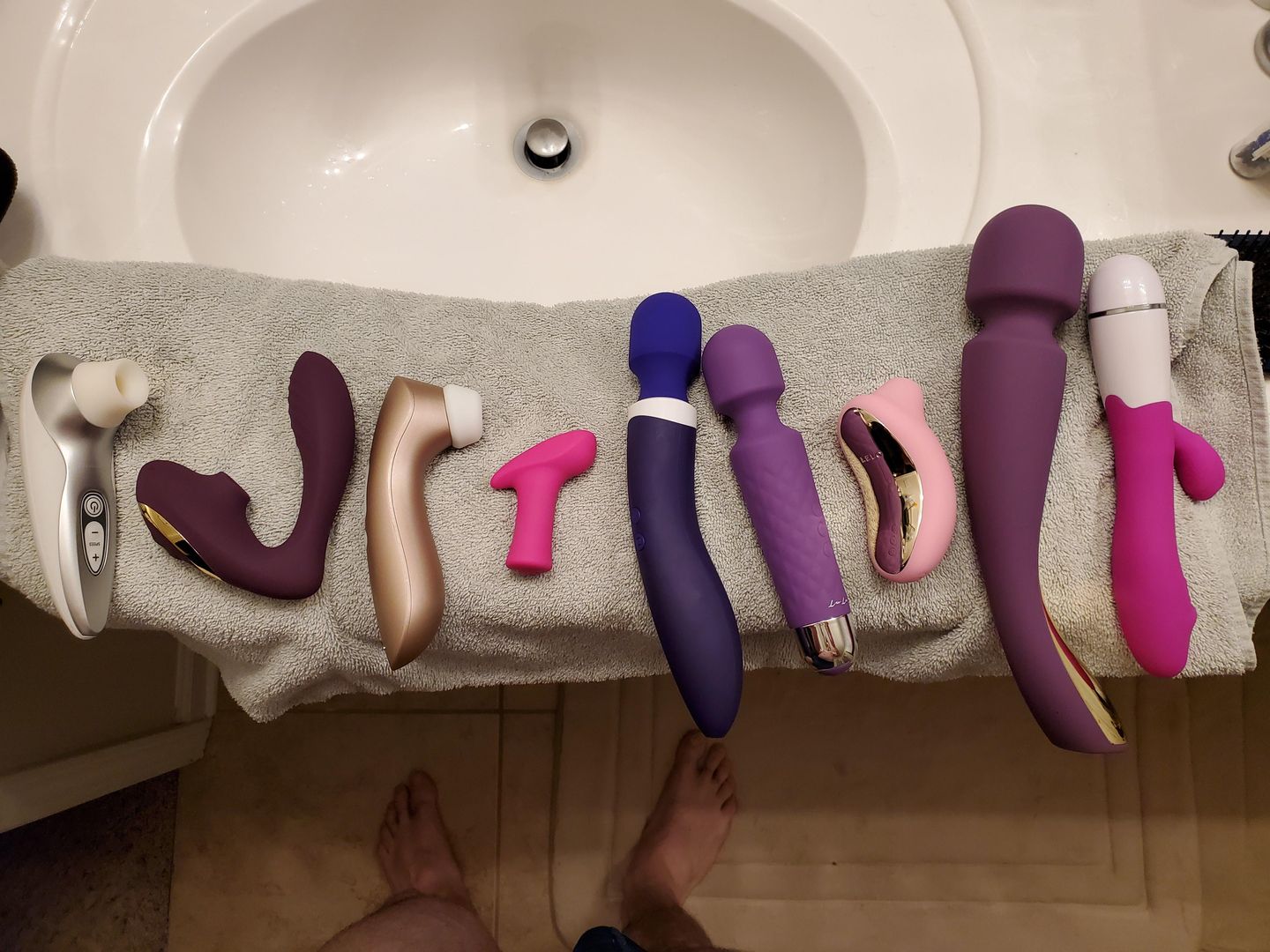 Weekly cleaning of my wifes sex toys pic picture