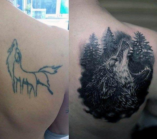 Name Cover up  Wolf Tattoo by mutantmuffinz on DeviantArt